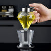 Olive oil jugs, vinegar dispenser bottles, diamond shaped oil bottles, olive oil bottle dispensers