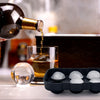 Large Capacity High Transparency Ice Making Round Silicone Ice Ball Mould with Lid