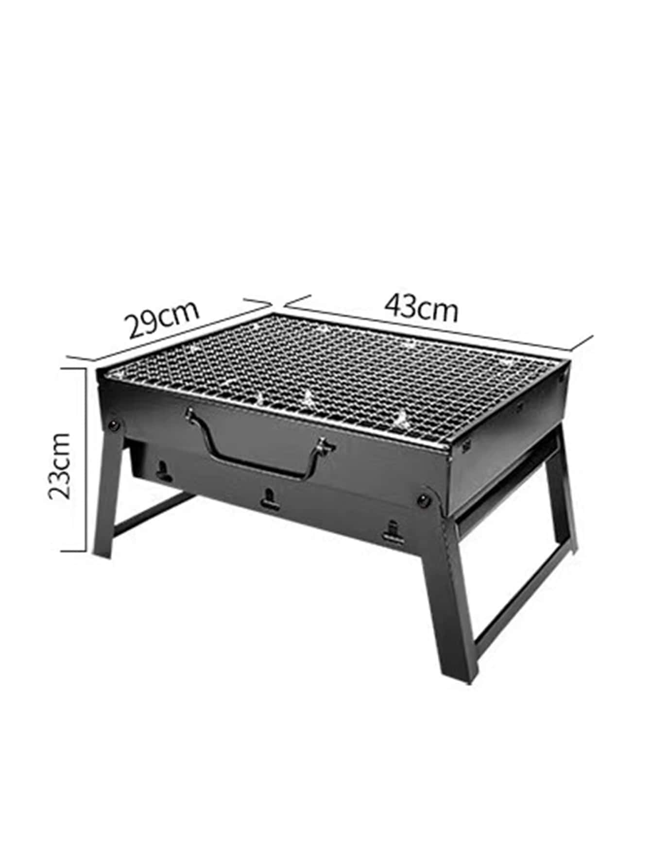 Portable Outdoor Bbq Grill For Home Camping, Black