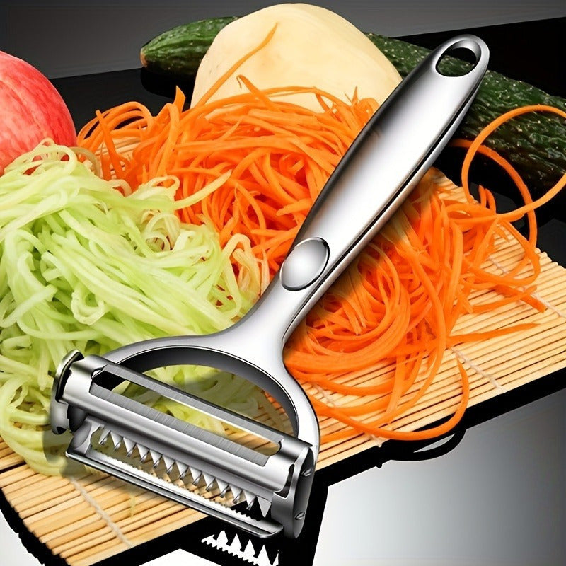 Stainless Steel Dual Blade Vegetable Peeler for Kitchen -Slicer, Shredder, Scraper