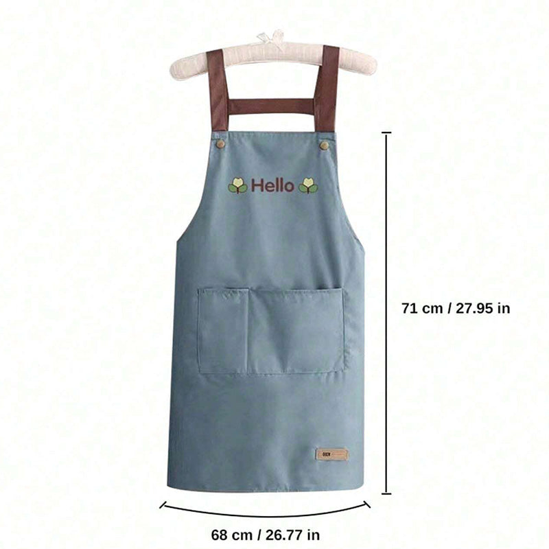 Kitchen/Home Waterproof & Anti-Oil Apron, Chic & Popular Style Suitable For Catering And Wiping Hands