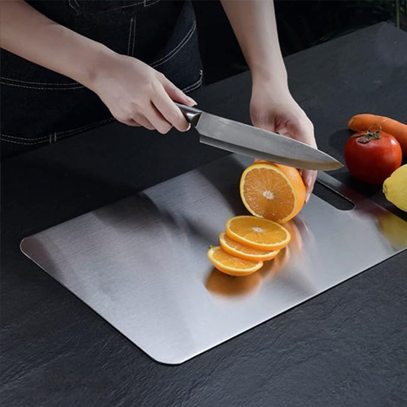 304 Stainless Steel Double-Sided Cutting Board 25*15CM