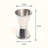 Jigger for Bartending, Double Cocktail Jigger Premium 304 Stainless Steel Jigger 1oz & 0.5oz/1.7oz & 1oz with Measurements Inside