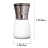 Stainless Steel Salt and Pepper Grinder Short Size Adjustable Coarseness 2.6*5.3inch