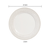 8.5'',10.75'' Embossed Plate Fine Dining Dinnerware, Transmutation Glaze Porcelain Plate Dinner Plate Salad Plate