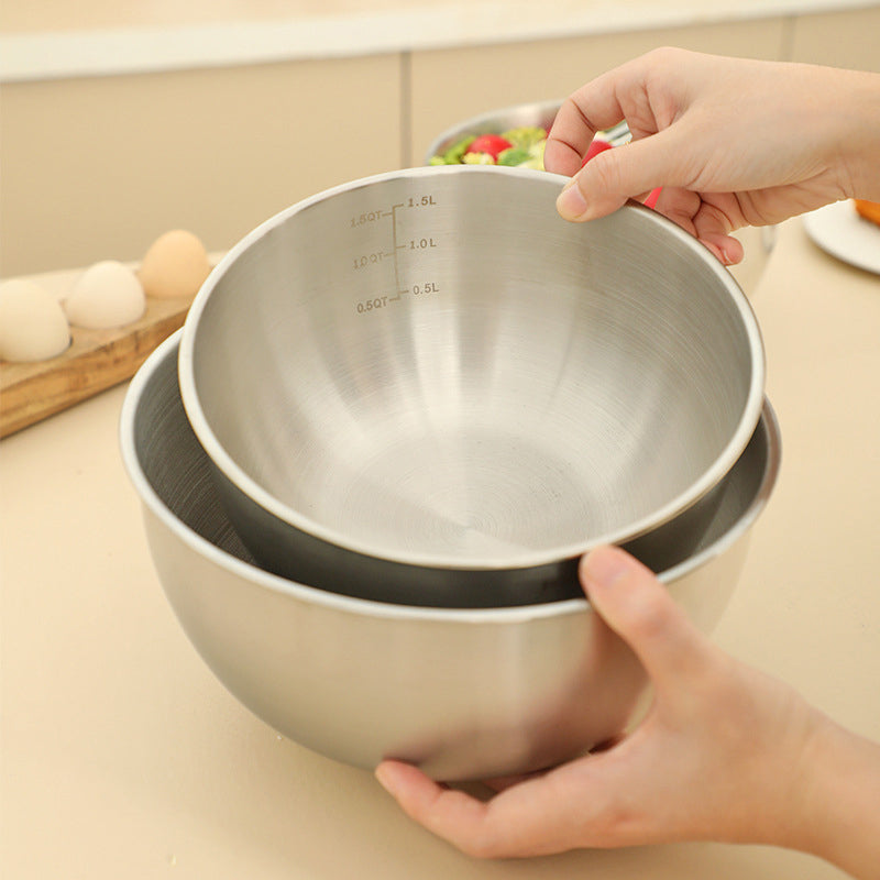 18/8 Stainless Steel Mixing Bowl, 1.5 Quart, 2.5 Quart