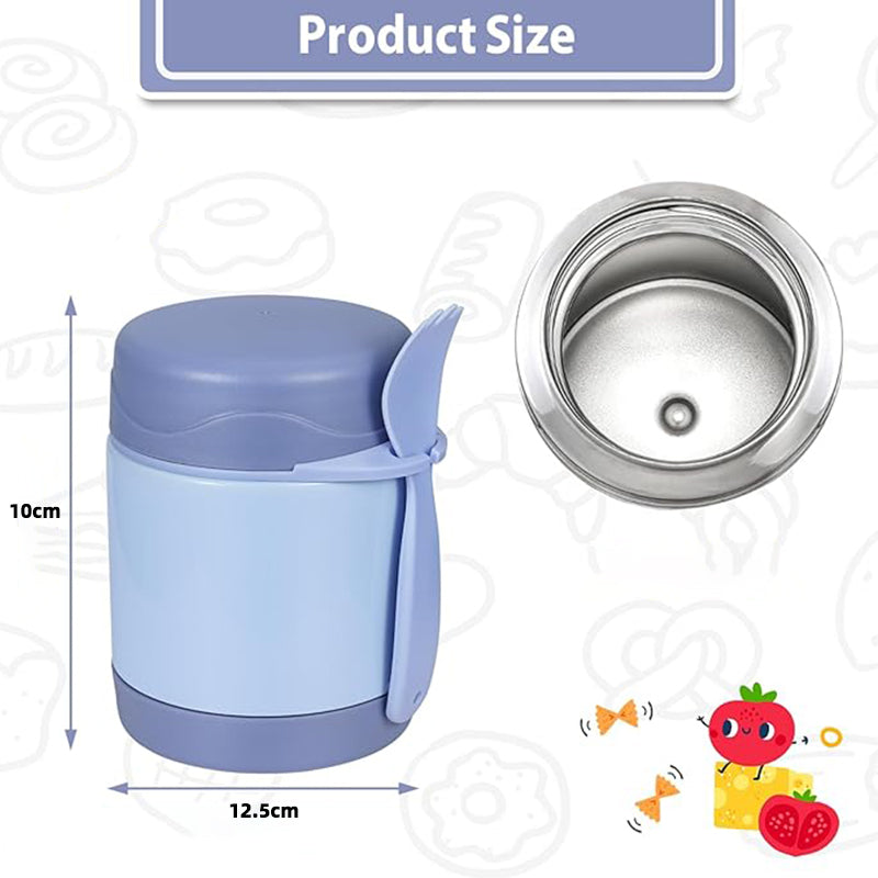 10oz Soup Thermos ,Lunch Thermos Kids Food Jar with Spoon Hot Insulated Food Containers,Leak Proof Stainless Steel Wide Mouth Lunch Food Thermo Jar