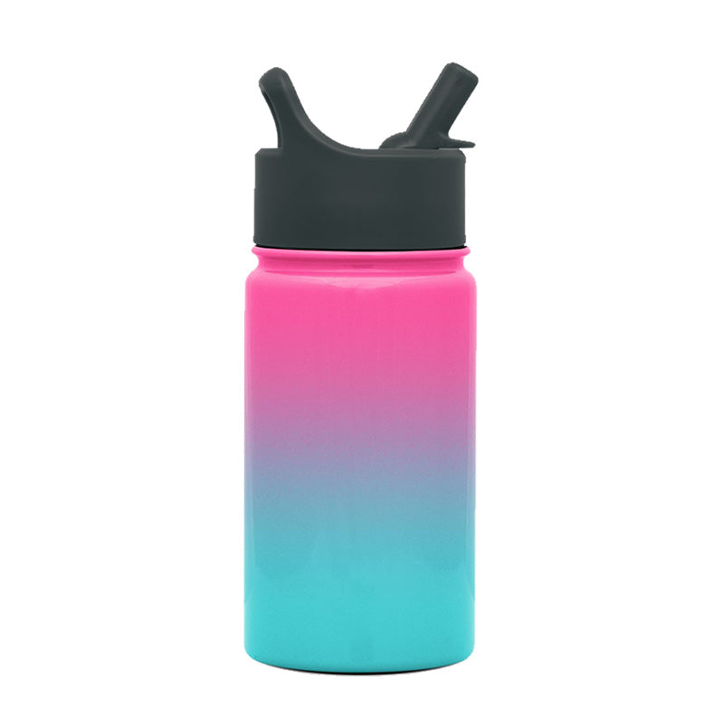 Kids Water Bottle with Straw Lid Vacuum Insulated Stainless Steel Metal Thermos Bottles