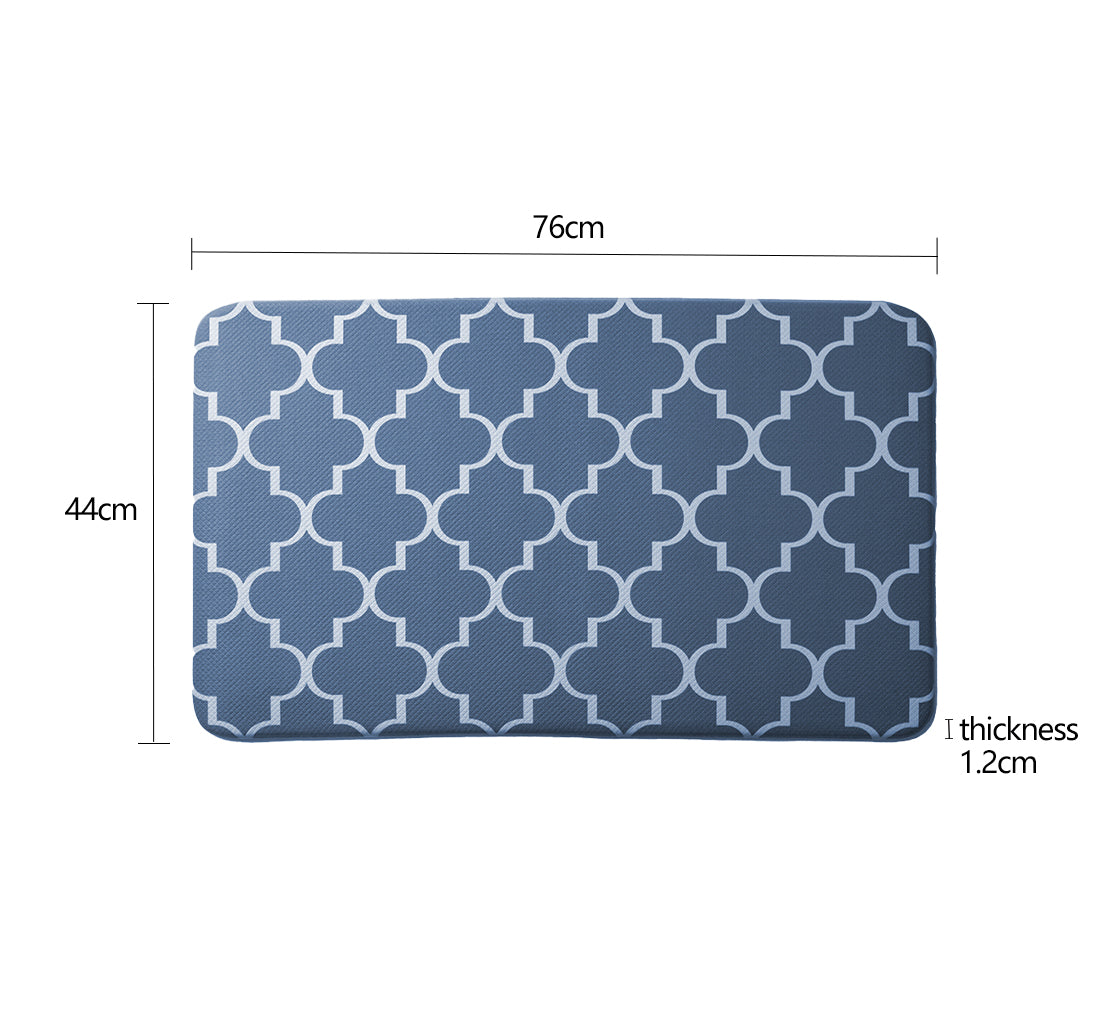 Kitchen Mat and Rugs Cushioned Anti-Fatigue,44*76*1.2cm,Non Slip Waterproof Ergonomic Comfort Mat for Kitchen, Floor Home, Office, Sink, Laundry, Grey