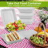 White Compostable Paper Takeout Bowls, 8 inches