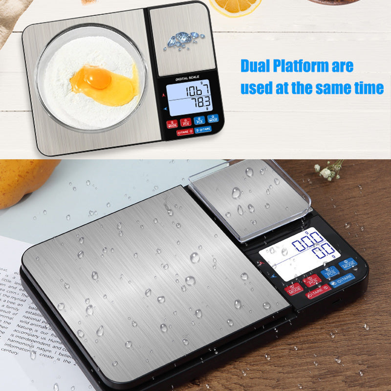 Double Precision Kitchen Scale 5kg Food Baking Gram Scale