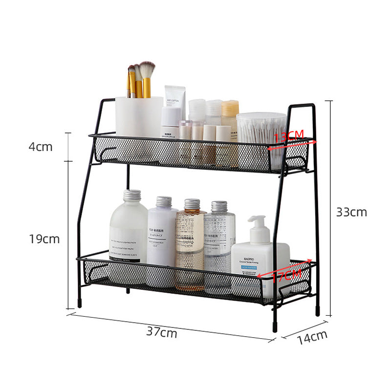 Spice Rack Organizer for Countertop 2 Tier Shelf Small Storage Rack