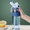 Running Water Bottle with Straw 27oz BPA Plastic Travel Water Bottle with Silicone Sip Mouth