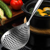 Skimmer Slotted Spoon Spider Strainer 304 Stainless Steel Skimmer Ladle Skimmer Spoon Rustproof Frying Spoon Strainer Colander with Hanging Holes for Kitchen Cooking Draining and Frying