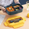 1100 ML Bento Lunch Box With Spoon & Fork, Lunch Box Containers for Dining Out, Work, Picnic