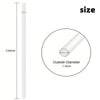 Colorful Reusable Straws Reusable Drinking Straws 23cm Long Hard Plastic Straws Replacement Drinking Straws for Home Party Supplies