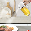 500ml oil-proof 2-in-1 glass transparent scale dispenser for barbecue olive oil