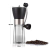 Manual Coffee Grinder, Portable Adjustable Coffee Grinder Ceramic Burr Grinder