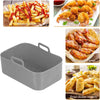 Food Grade Air Fryer Silicone Baking Tray Rectangular Air Fryer Baking Tray