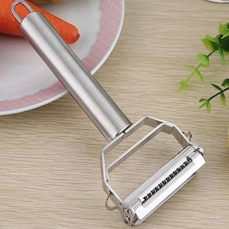 Double-Ended Stainless Steel Peeler Multi-Function Peeler