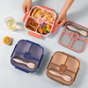 48 pack Reusable 4-Compartment Bento lunch box for Kids and Adults, BPA-Free and Microwave Safe Food and Meal Prep Storage