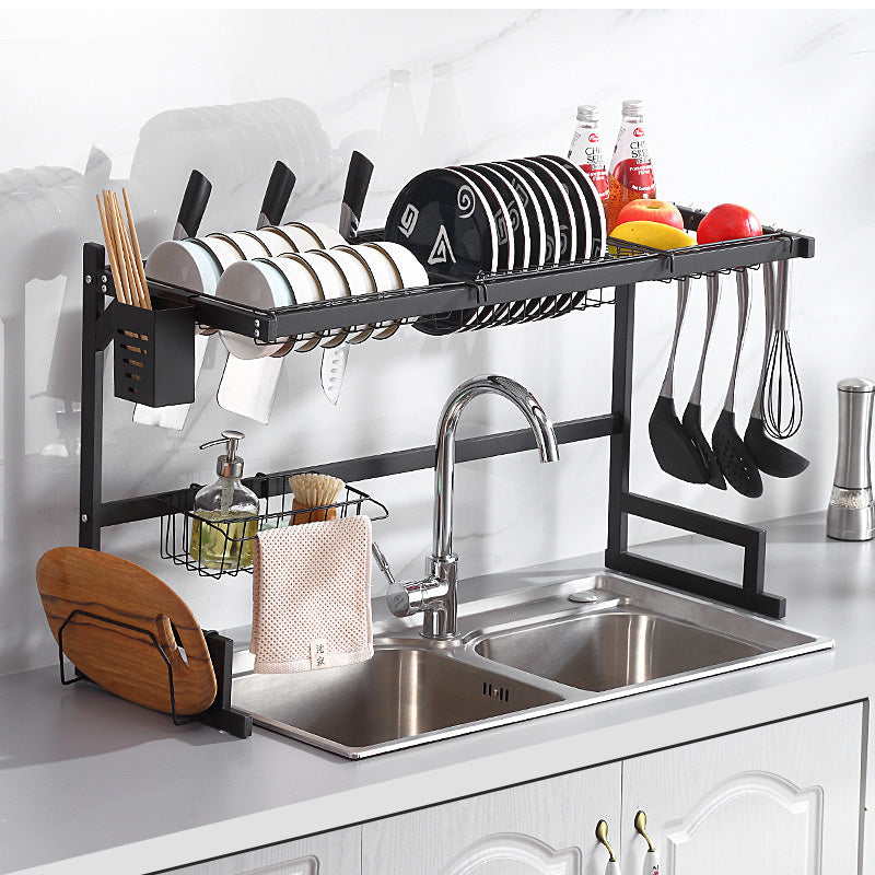 Dish Drying Rack - Large Over The Sink Dish Drainer Drying Rack, Large Capacity Dish Rack, Multifunctional Kitchen Organizers and Storage Rack