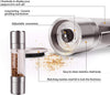 Salt and Pepper mills Grinder 2 in 1 Manual Stainless Steel Salt with Adjustable Coarseness Ceramic Rotor and Dual Clear Acrylic Chamber