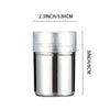 304 Stainless Steel Powder Sugar Shaker Duster with Lid, Fine Mesh Shaker Powder Cans