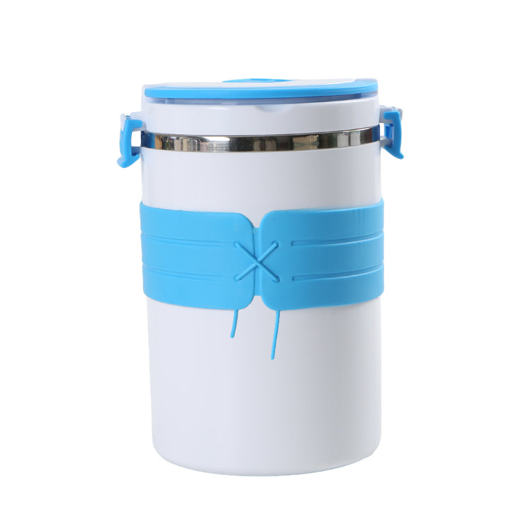 1.5L Thermal Lunch Box Stackable Hot Food Insulated Food Container Round Lunch Box Sealed Food Containers