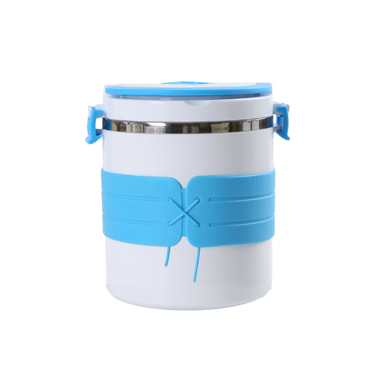 1.2L Thermal Lunch Box Stackable Hot Food Insulated Food Container Stainless Steel Round Lunch Box Sealed Food Containers