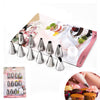 Stainless Steel Decorating Nozzle Set Cake Cream Nozzle Puff Nozzle 12 Piece Set