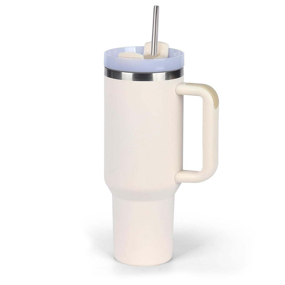 Vaso aislado al vacío de acero inoxidable H2.0 FlowState con tapa y pajita para agua, té helado o café 