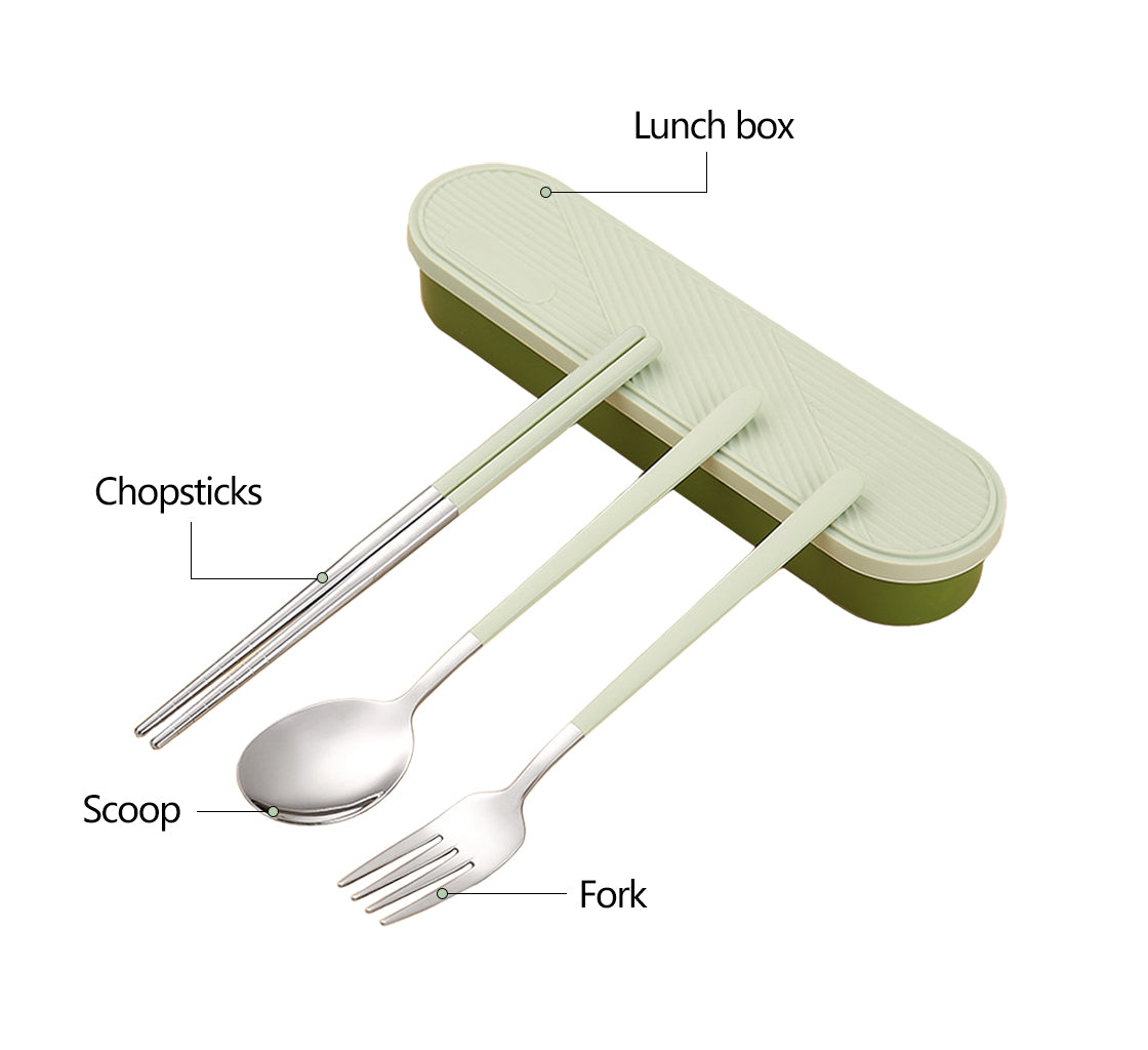 Stainless Steel Travel Cutlery Box